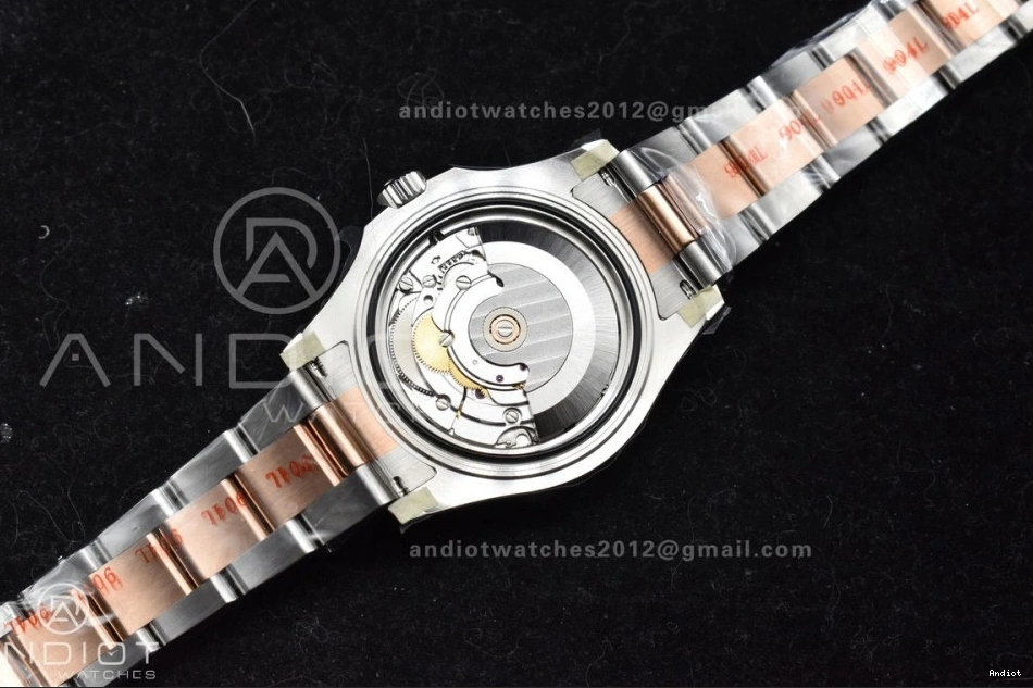 316L Best SS 268621 Dial Yacht-Master Case RG A2824 Edition Bracelet 37mm Brown 1:1 CVSF and 1116